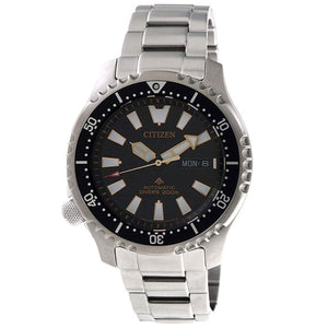  Shop Authentic Citizen Promaster 200M Diver Fugu Asian Limited Edition Black Dial Silver Steel Strap Watch For Men - NY0090-86E - Luxxuri