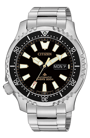  Shop Authentic Citizen Promaster 200M Diver Fugu Asian Limited Edition Black Dial Silver Steel Strap Watch For Men - NY0090-86E - Luxxuri