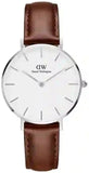  Shop Authentic Daniel Wellington Classic Petite St Mawes White Dial Brown Leather Strap Watch For Women - DW00100187 - Luxxuri