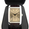  Shop Authentic Emporio Armani Classic Beige Dial Brown Leather Strap Watch For Men - AR0154 - Luxxuri