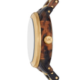  Shop Authentic Michael Kors Runway Three-Hand Brown Dial Two Tone Steel Strap Watch for Women - MK7354 - Luxxuri