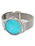  Shop Authentic Gucci G-Timeless Turquoise Mother of Pearl Dial Silver Mesh Bracelet Watch For Women - YA126582 - Luxxuri
