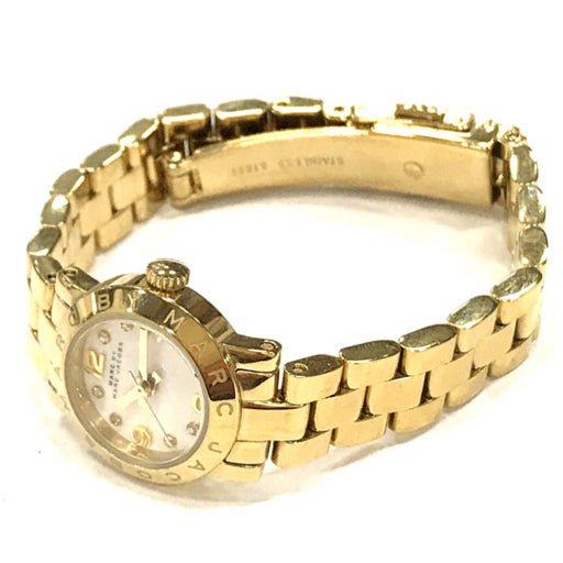  Shop Authentic Marc Jacobs Amy Dinky White Dial Gold Steel Strap Watch for Women - MBM3226 - Luxxuri