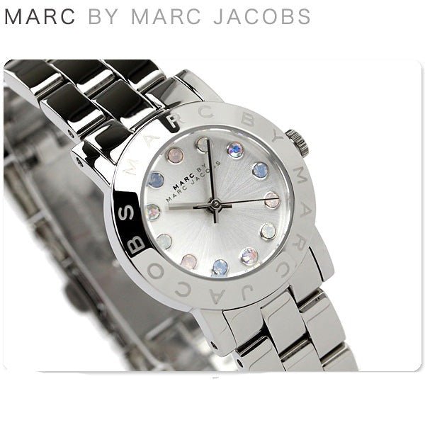  Shop Authentic Marc Jacobs Amy White Dial Silver Steel Strap Watch for Women - MBM3217 - Luxxuri