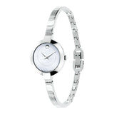  Shop Authentic Movado Bela Mother of Pearl Dial Silver Steel Strap Watch For Women - 0606616 - Luxxuri