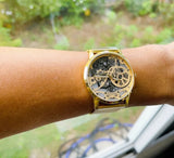  Shop Authentic Guess Gadget Gold Dial Gold Mesh Bracelet Watch for Men - GW0538G2 - Luxxuri