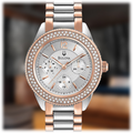  Shop Authentic Bulova Crystal Collection Silver Dial Two Tone Steel Strap Watch for Women - 98N100 - Luxxuri