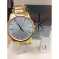  Shop Authentic Calvin Klein City Silver Dial Gold Steel Strap Watch for Men - K2G21546 - Luxxuri