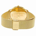  Shop Authentic Calvin Klein Minimal White Dial Gold Mesh Bracelet Watch for Men - K3M21526 - Luxxuri