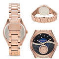  Shop Authentic Michael Kors Lauryn Blue Dial Rose Gold Steel Strap Watch for Women - MK3723 - Luxxuri