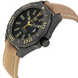  Shop Authentic Tag Heuer Aquaracer 300 Calibre 5 Automatic Black Dial Brown Fabric Strap Watch for Men - WAY208C.FC6383 - Luxxuri