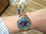  Shop Authentic Citizen Eco Drive Multi Function Day & Date Black Dial Brown Leather Strap Watch For Men - AO9003-08E - Luxxuri