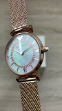  Shop Authentic Emporio Armani Gianni T Bar Mother of Pearl Dial Rose Gold Mesh Bracelet Watch For Women - AR11320 - Luxxuri