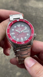  Shop Authentic Seiko 5 Sports Mechanical Limited Edition Red Dial Silver Steel Strap Watch For Men - SRPK63K1 - Luxxuri