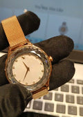  Shop Authentic Swarovski Octea Nova Silver Dial Rose Gold Mesh Strap Watch for Women - 5650011 - Luxxuri