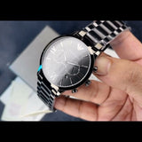  Shop Authentic Emporio Armani Giovanni Chronograph Black Dial Black Steel Strap Watch For Men - AR11349 - Luxxuri