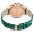  Shop Authentic Swarovski Octea Chrono Green Dial Green Leather Strap Watch for Women - 5672931 - Luxxuri