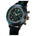  Shop Authentic Swarovski Octea Chrono Green Dial Green Leather Strap Watch for Women - 5672931 - Luxxuri