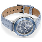  Shop Authentic Swarovski Octea Lux Chrono Blue Dial Blue Leather Strap Watch for Women - 5580600 - Luxxuri