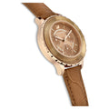  Shop Authentic Swarovski Octea Lux Chrono Brown Gold Dial Brown Leather Strap Watch for Women - 5632260 - Luxxuri