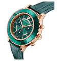  Shop Authentic Swarovski Octea Lux Chrono Emerald Green Dial Green Leather Strap Watch for Women - 5452498 - Luxxuri