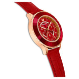  Shop Authentic Swarovski Octea Lux Chrono Red Dial Red Leather Strap Watch for Men - 5646975 - Luxxuri