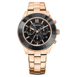 Shop Authentic Swarovski Octea Lux Sport Chronograph Black Dial Rose Gold Steel Strap Watch for Women - 5610478 - Luxxuri
