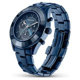  Shop Authentic Swarovski Octea Lux Sport Chronograph Blue Dial Blue Steel Strap Watch for Women - 5610475 - Luxxuri