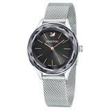  Shop Authentic Swarovski Octea Nova Black Dial Silver Mesh Bracelet Watch for Women - 5430420 - Luxxuri