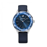  Shop Authentic Swarovski Octea Nova Blue Dial Blue Leather Strap Watch for Women - 5295349 - Luxxuri