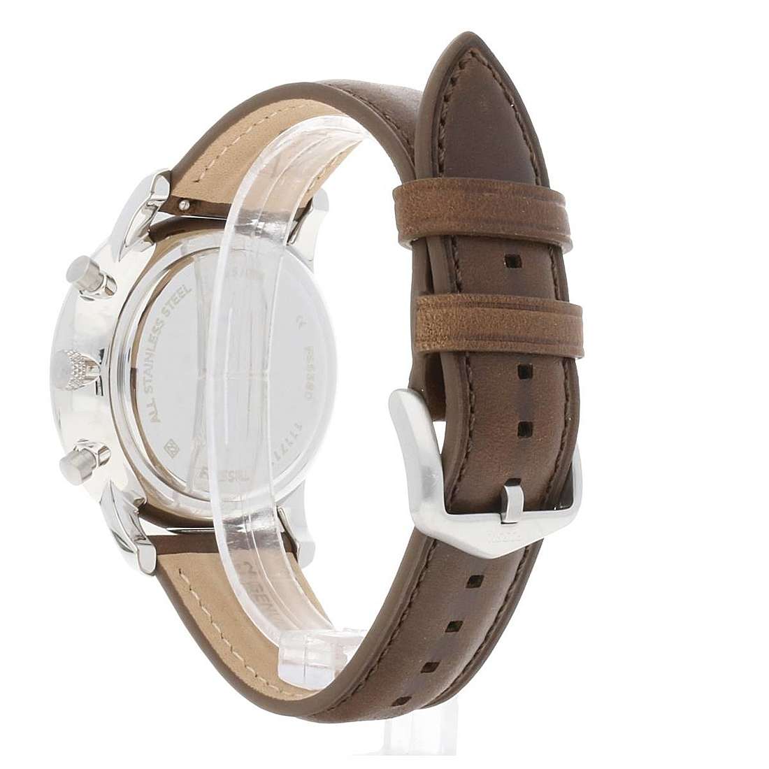  Shop Authentic Fossil Neutra Chronograph White Dial Brown Leather Strap Watch for Men - FS5380 - Luxxuri