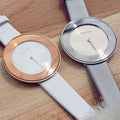  Shop Authentic Calvin Klein Chic Silver Dial White Leather Strap Watch for Women - K7N23UP8 - Luxxuri