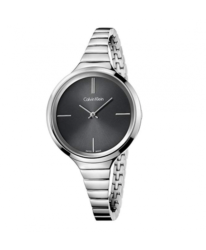  Shop Authentic Calvin Klein Lively Black Dial Silver Steel Strap Watch for Women - K4U23121 - Luxxuri