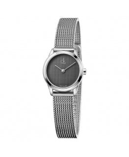  Shop Authentic Calvin Klein Minimal Grey Dial Silver Mesh Bracelet Watch for Women - K3M2312X - Luxxuri