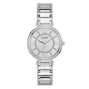  Shop Authentic Guess Montage Quartz Silver Dial Silver Steel Strap Watch For Women - GW0588L2 - Luxxuri