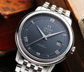  Shop Authentic Omega De Ville Prestige Co-Axial Blue Dial Silver Steel Strap Watch for Men - 424.10.40.20.03.002 - Luxxuri