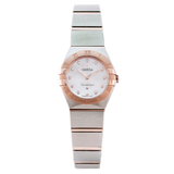  Shop Authentic Omega Constellation Manhattan Quartz Diamonds Mother of Pearl Dial Two Tone Steel Strap Watch for Women - 131.20.25.60.55.001 - Luxxuri