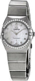  Shop Authentic Omega Constellation Manhattan Quartz Diamonds Mother of Pearl Dial Silver Steel Strap Watch for Women - 131.15.25.60.55.001 - Luxxuri