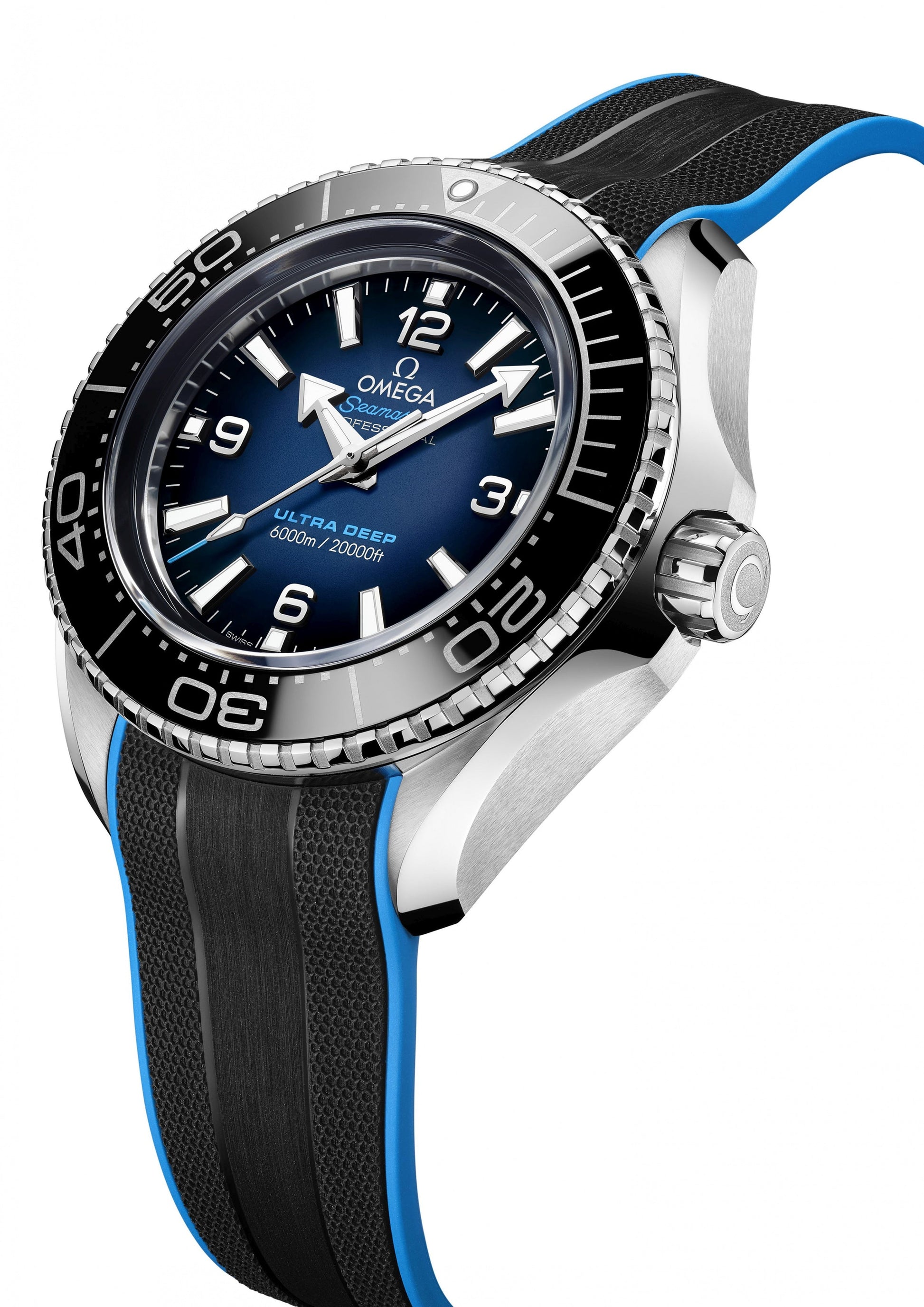  Shop Authentic Omega Planet Ocean 6000M Co Axial Master Chronometer 45.5mm Blue Dial Black Rubber Strap Watch for Men - 21532462103001 - Luxxuri