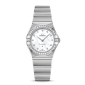 Omega Constellation Manhattan Quartz Diamonds Mother of Pearl Dial Silver Steel Strap Watch for Women - 131.15.25.60.55.001
