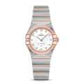 Omega Constellation Quartz Diamonds Mother of Pearl Dial Two Tone Steel Strap Watch for Women - 131.25.25.60.55.001