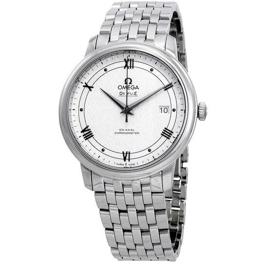  Shop Authentic Omega De Ville Prestige Co Axial Automatic White Dial Silver Steel Strap Watch for Men - 424.10.40.20.02.005 - Luxxuri