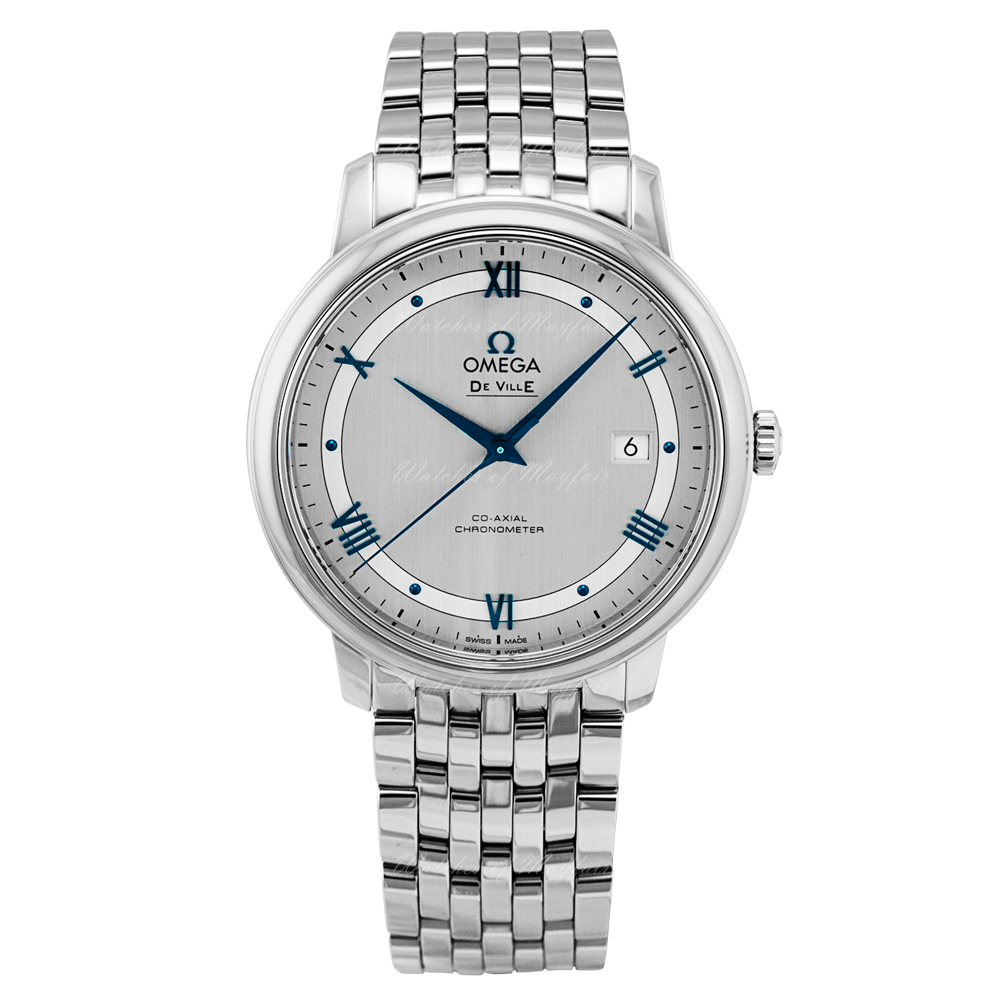  Shop Authentic Omega De Ville Prestige Co-Axial Rhodium Silver Dial Silver Steel Strap Watch for Men - 424.10.40.20.02.001 - Luxxuri