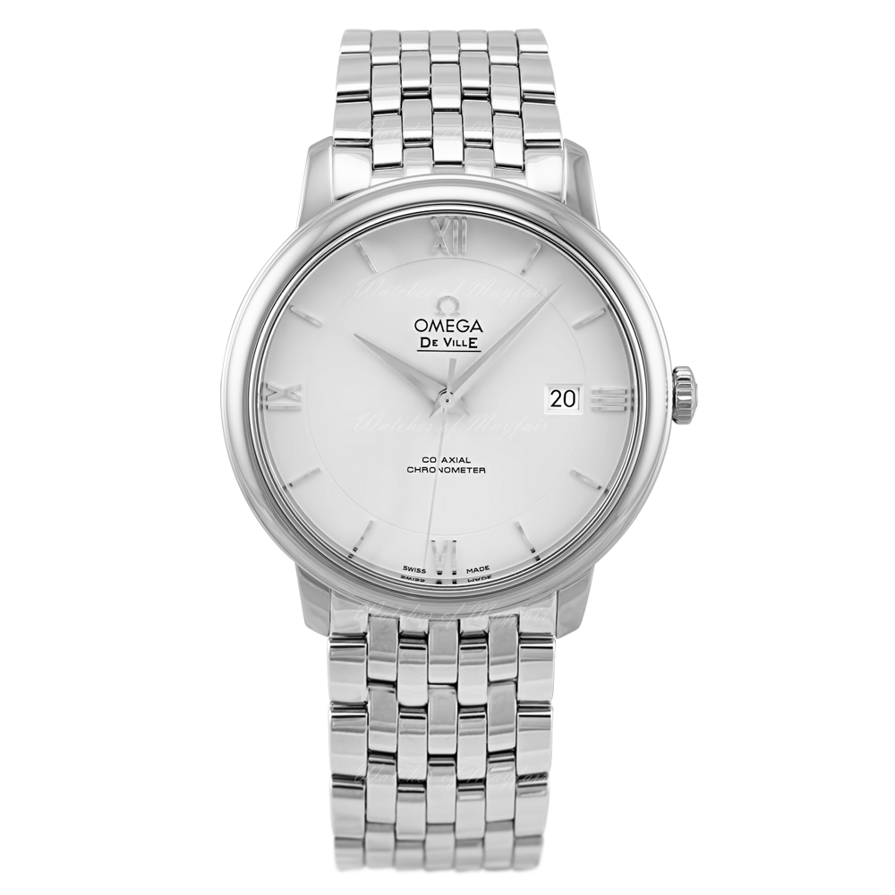  Shop Authentic Omega De Ville Prestige Co-Axial Silver Dial Silver Steel Strap Watch for Men - 424.10.40.20.02.003 - Luxxuri
