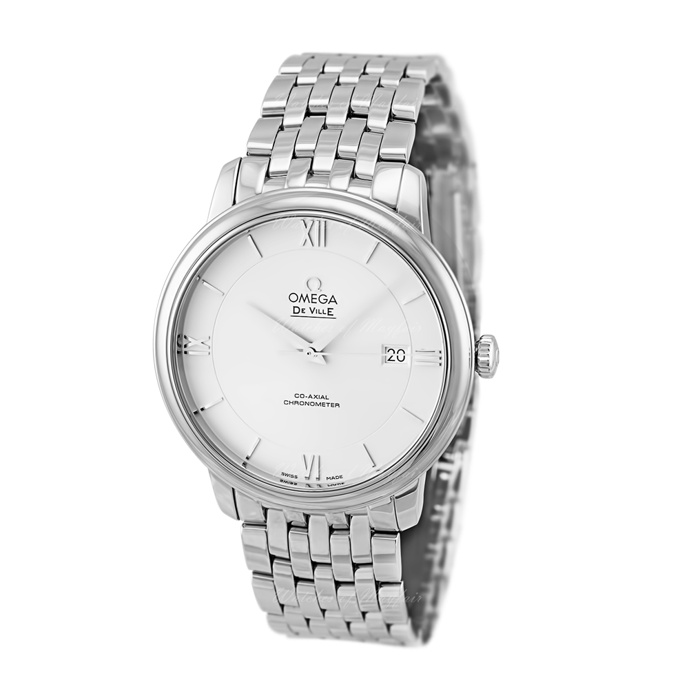  Shop Authentic Omega De Ville Prestige Co-Axial Silver Dial Silver Steel Strap Watch for Men - 424.10.40.20.02.003 - Luxxuri