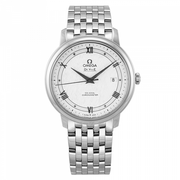  Shop Authentic Omega De Ville Prestige Co Axial Automatic White Dial Silver Steel Strap Watch for Men - 424.10.40.20.02.005 - Luxxuri