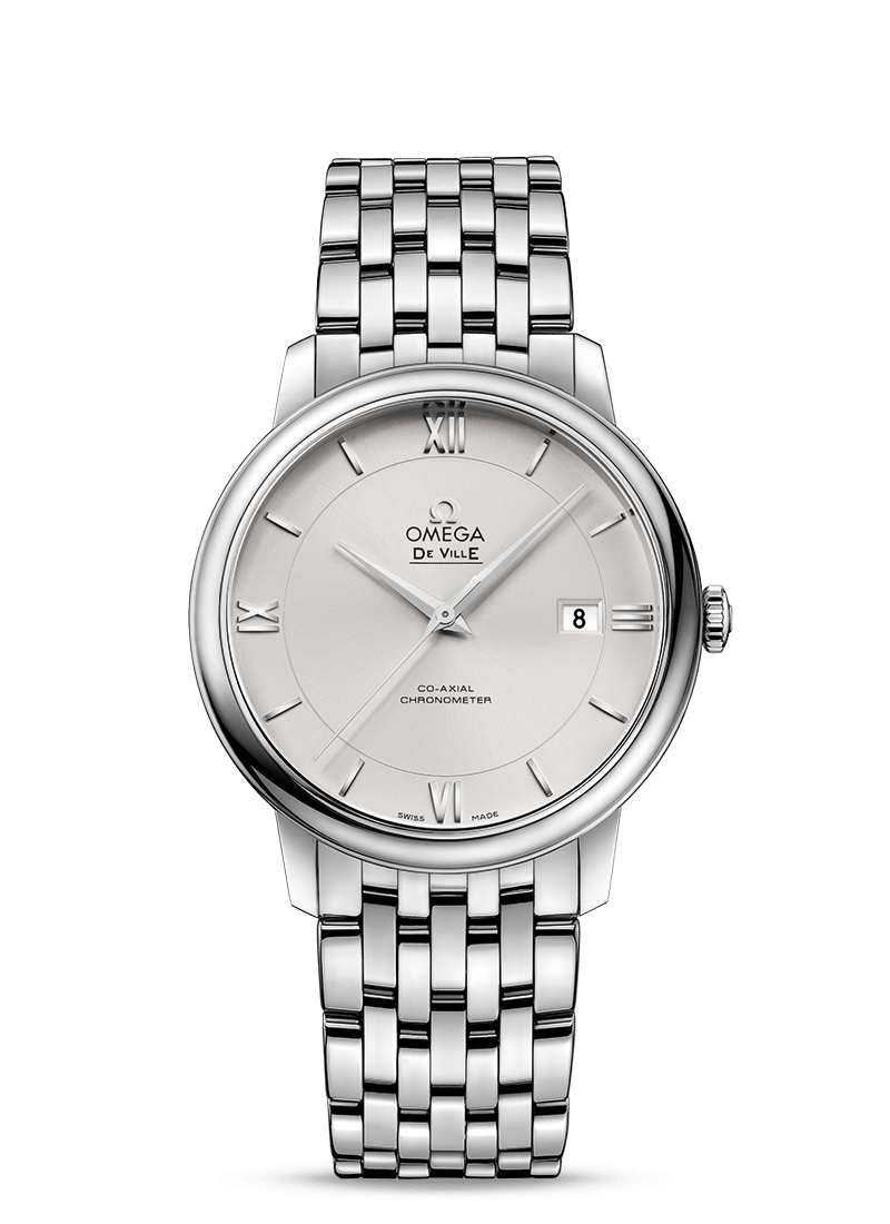  Shop Authentic Omega De Ville Prestige Co-Axial Silver Dial Silver Steel Strap Watch for Men - 424.10.40.20.02.003 - Luxxuri