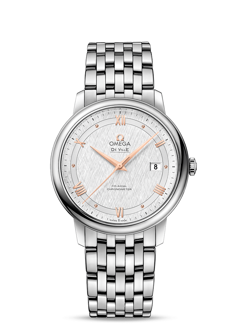 Shop Authentic Omega De Ville Prestige Co Axial Silver Dial Silver Steel Strap Watch for Men - 424.10.40.20.02.004 - Luxxuri