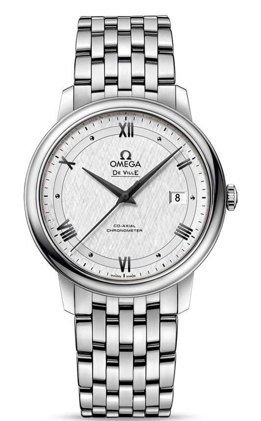  Shop Authentic Omega De Ville Prestige Co Axial Automatic White Dial Silver Steel Strap Watch for Men - 424.10.40.20.02.005 - Luxxuri