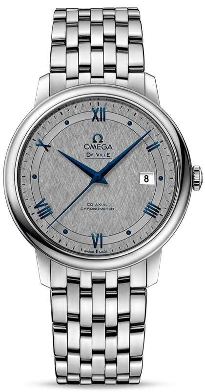  Shop Authentic Omega De Ville Prestige Co-Axial Grey Dial Silver Steel Strap Watch for Men - 424.10.40.20.06.002 - Luxxuri
